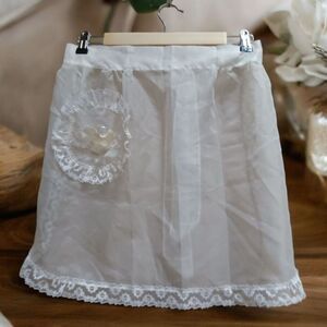 1960s Wedding Apron Vintage Dacron